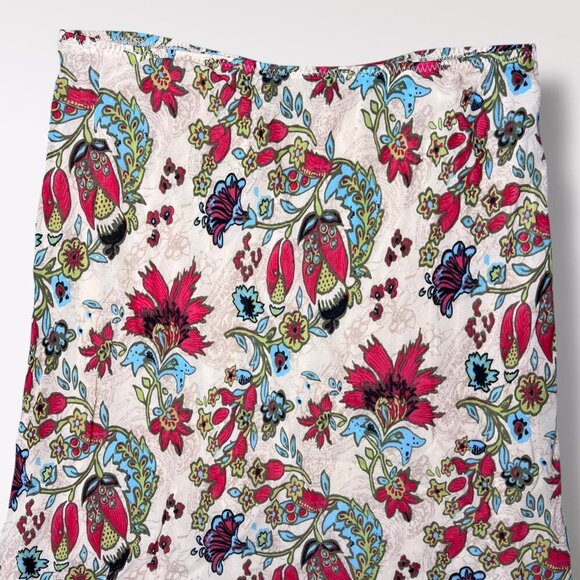 Cecilia Classics Floral Boho Midi Skirt Georgette Vintage Y2K Size Small - Picture 2 of 9